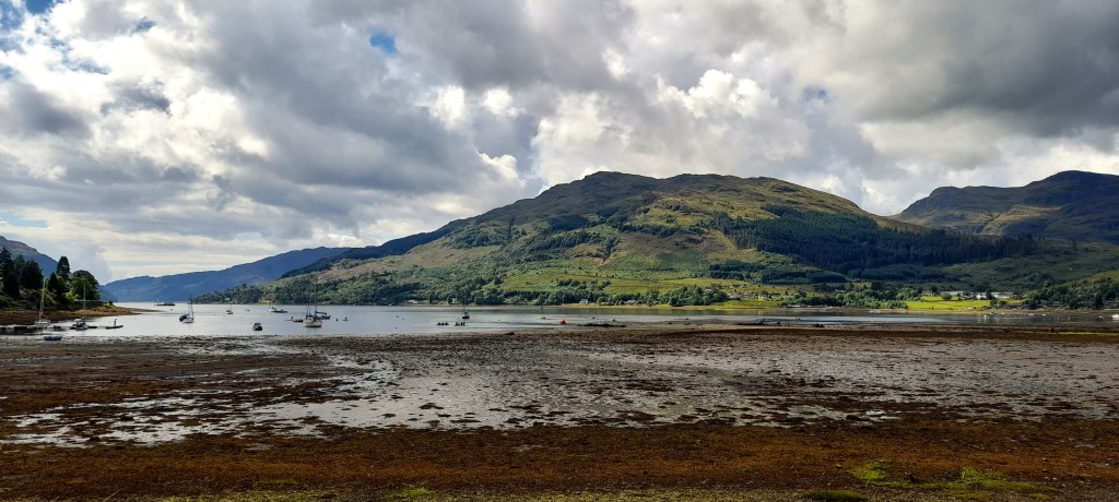Photo of Loch Goil at low tide.