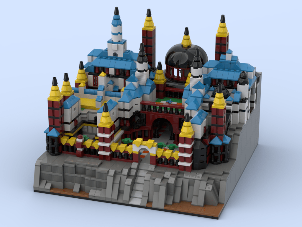 Lego model of Imperial Palace, from Highmoor fantasy series by C. W. Clayton