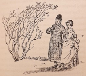 Illustration by Pauline Baynes from The Magician's Nephew (1955) by C. S. Lewis: The cabbie and his wife.