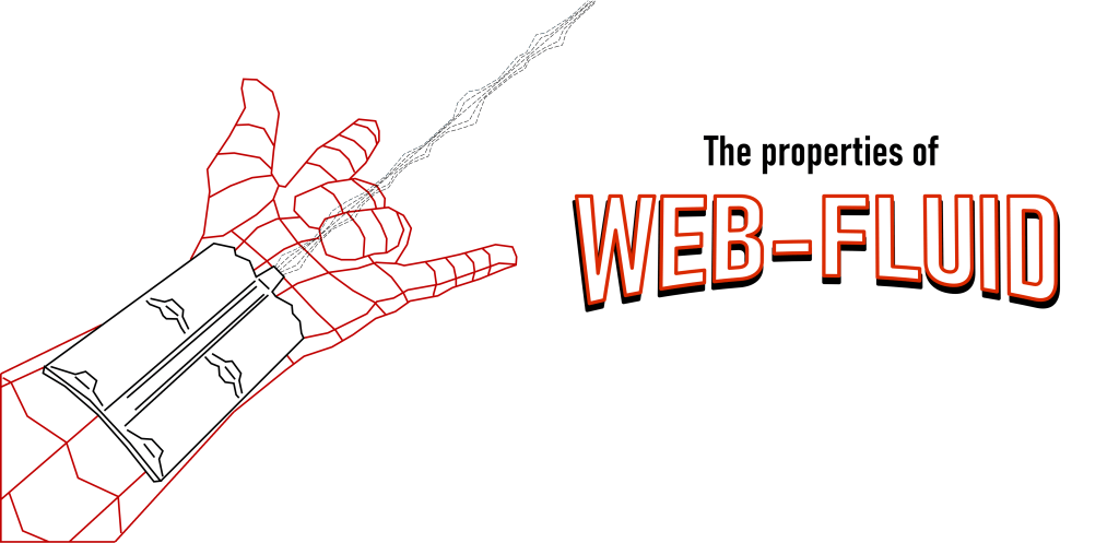 Post summary image: Spider-Man's hand shooting web fluid, drawn in a minimalist wireframe art style.
